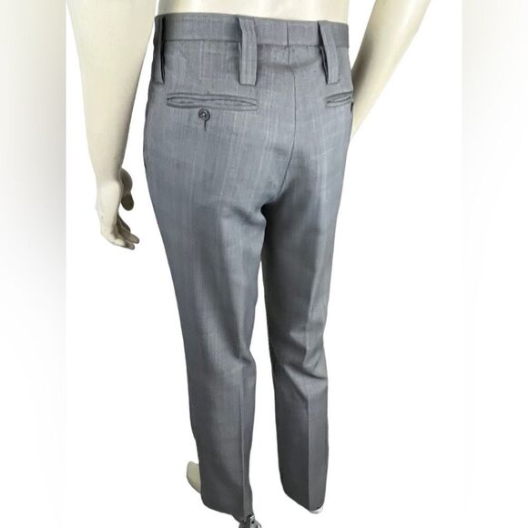 J. Lindeberg F/F Dress Pants in Subtle Gray/Lt Blue/Blk/Tan Plaid Like New Sz 50 - Picture 6 of 12
